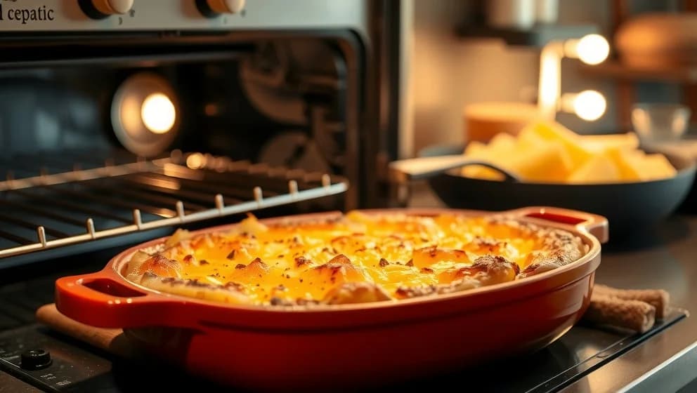 Hur länge ska potatisgratäng vara i ugnen