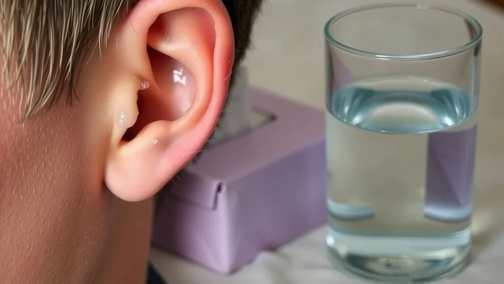 Knastrar i örat när jag sväljer förkylning